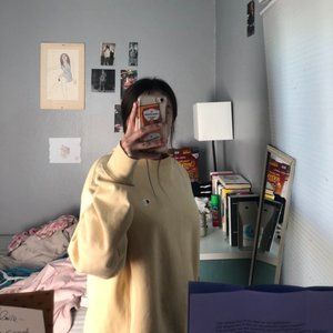 Light Pale Yellow/Cream Champion Sweatshirt